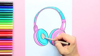 How to draw Headphones