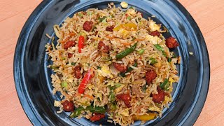 சிக்கன் பிரைடு ரைஸ்  How to make hotel style Chicken fried rice at home in tamil #santhikitchen