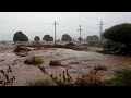 Heavy rains see the Orange River burst its banks