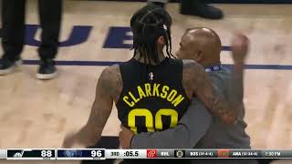 Jordan Clarkson SQUARES UP against the Grizzlies 😳