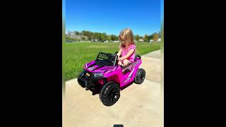 Unveil the Tobbi 12V Kids Ride on Car Toy Electric Off-Road UTV Truck Battery Powered From@gessikaut