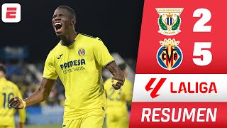 VILLARREAL GOLEÓ 5-2 a LEGANÉS y sale de mala racha. HAT TRICK de Thierno Barry | RESUMEN | La Liga