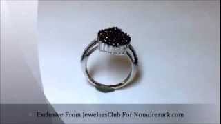 JewelersClub 1ct Black and White Diamond Ring