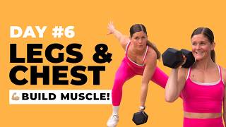 Summer Workout Challenge Day 6: 20-Minute Chest & Leg Workout (Max 20)