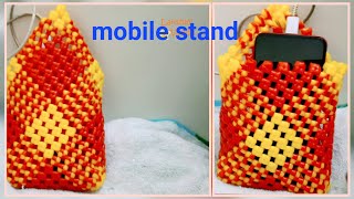 diy  Plastic wire mobile holder making in Tamil - கூடை வயரில் mobile pouch #diy #lakshmiveedu