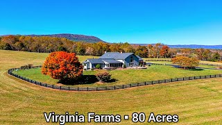 Virginia Farms For Sale | 80 Acres | Timber Frame Home | Virginia Land For Sale | Creek | Pond