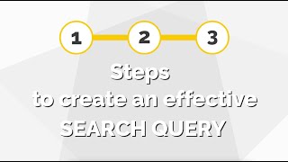 Three Steps to Create An Effective Search Query