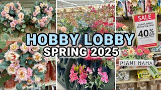 NEW SPRING DECOR AT HOBBY LOBBY | 90% off Christmas Decor | Hobby Lobby Spring Decor 2025