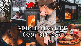 Slow Living In An Off-Grid English Countryside Cabin | Cosy Winter Days