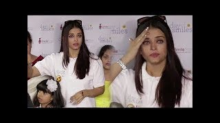 Aishwarya Rai Bachchan Gets Emotional \u0026 CRIES In Front Of Media - VIDEO