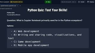 Python Quiz #54: Python Basics | Python MCQs | Python For Beginners #yasirbhutta