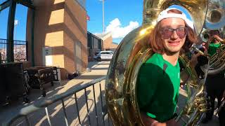 University Of North Texas Green Brigade 2022 Pregame - Sousaphone Cam