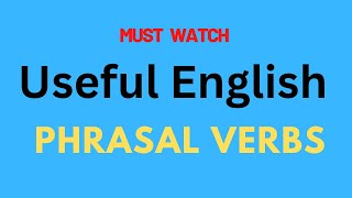 Useful English Phrasal Verbs  | Examples | #english #subscribe