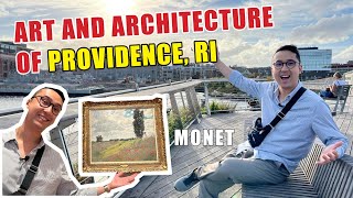 PROVIDENCE - ART 🎨 AND ARCHITECTURE 📐✏️!! River Walk Tour, RISD Art Museum + Cutting-edge Bridge 🌉🌳