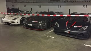 Insane Supercar Garage - (4x Koenigsegg, 2x Veyron, LaFerrari, 918, SLR Stirling Moss)