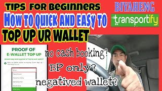 BIYAHENG TRANSPORTIFY HOW TO QUICK AND EASY TO TOP UP UR WALLET