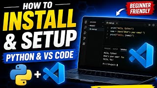How to Install Python & VS Code for Beginners 🚀 | Complete Setup Guide @CourseCoffee #python #vscode