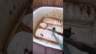 Dirty hottub needs a clean! Full video on my channel 🤙🏻 #thep00lguy #hottub