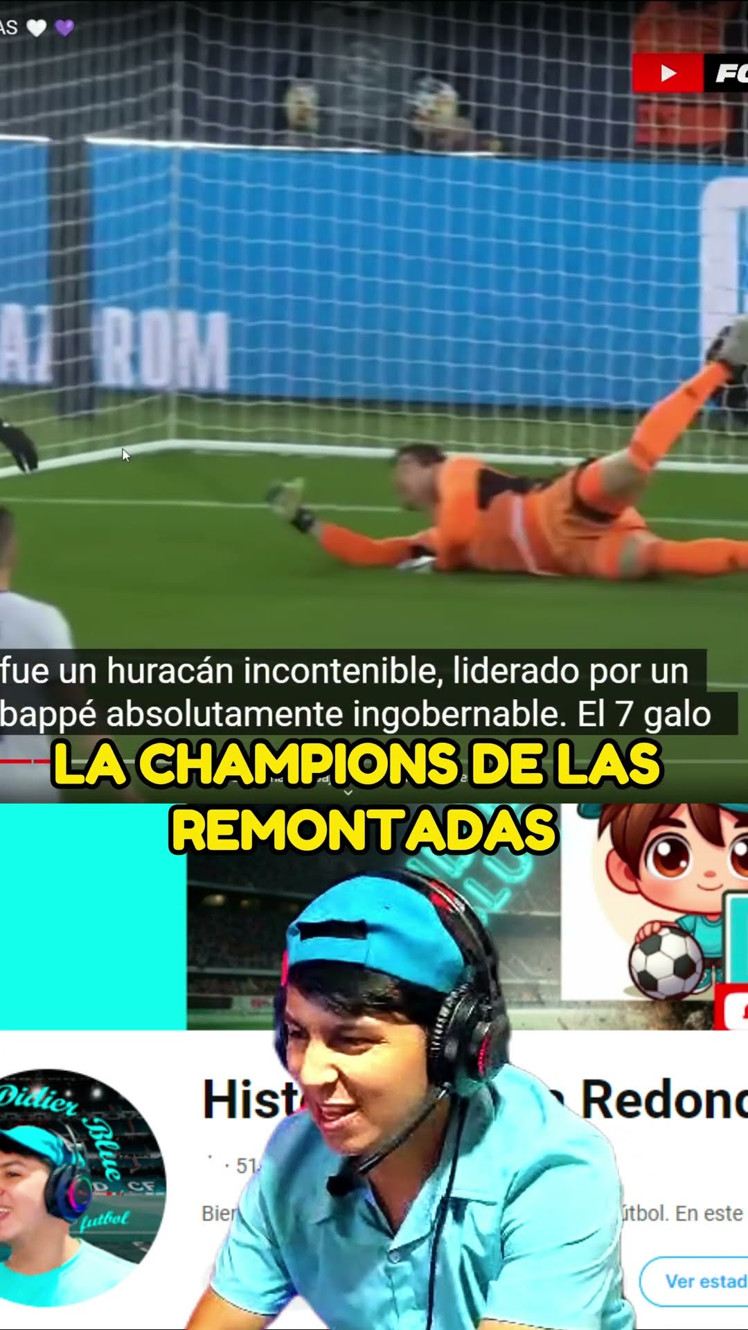 La CHAMPIONS De Las REMONTADAS!!! La 14 Del MADRID... #futbol # ...