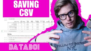 Saving CSV Files in Python with Pandas | Learn Python For Marketing