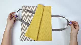 Sewing trick: double-sided  bag in 10 minutes