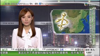 無綫10:00一小時新聞 TVB NEWS｜2022年12月7日｜進出北京不再查驗核酸及健康碼 抵京不執行落地三天三檢｜渣打信用卡可疑交易增多 銀行指若確定非授權持卡人毋須承擔責任｜南韓政府首次控告