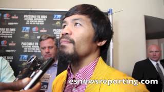 Manny Pacquiao on Rematch with Tim Bradley and Marquez vs Bradley