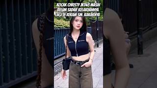 kocak christy jkt48 masih belum sadar kelakuanya lagi di rekam sama kakaknya gracia \