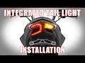 How to install an Integrated Tail light on a Kawasaki Z125 by TST Industries