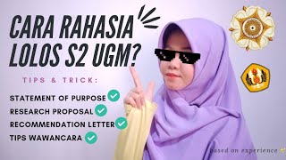 CARA MASUK S2 UGM | Menulis Proyeksi Keinginan & Jawaban Wawancara | Public Health