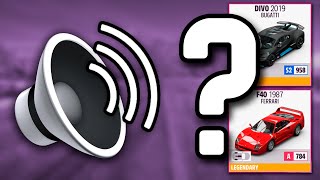 Guess The Car from "Forza Horizon 5" by The Sound | Video Game Quiz