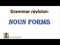 English revision # 7: Noun forms [Word Formation]