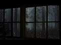 rain on window with thunder sounds rain in forest at night 10 hours