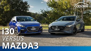 2019 Hyundai i30 N-Line Premium v Mazda 3 G25 Astina Comparison Test | carsales