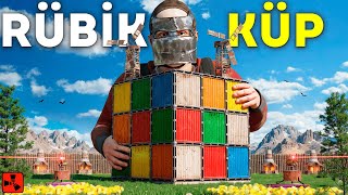 TÜRKİYEDE TEK!!! RUBİK KÜP YAPIP İÇİNDE YAŞADIK!!! @Megalionns  | Rust Türkçe