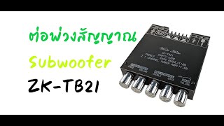 พ่วงสัญญาน Subwoofer​ ZK-TB21​