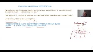 5) Programming Language Specifications