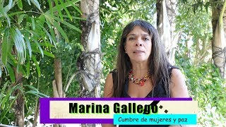 Marina Gallego - Cumbre de Mujeres y Paz