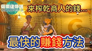 【最快速賺錢方法】壓榨商人的錢錢|超簡單|薩爾達傳說:王國之淚