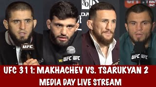 UFC 311: Makhachev vs. Tsarukyan 2 Media Day Live Stream