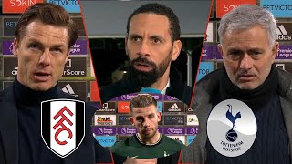 Fulham vs Tottenham 0-1 Jose Mourinho & Scott Parker Reaction | Rio Ferdinand Analysis