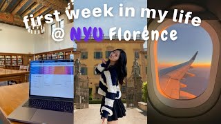 NYU FLORENCE VLOG ✈️ | moving in, unpacking, \u0026 first day of class