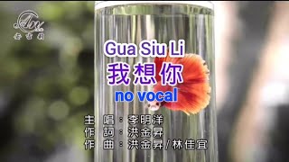 我想你 Gua Siu Li 伴奏 karaoke 李明洋Li Ming Yang 福建 Hokkien