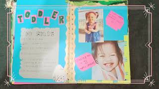 SCRAP BOOK | STAGES of LIFE | CHILD\u0026DEVELOPMENT | Yarmouth2022 | #MMSBaguio | Sample Scrapbook