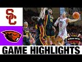 #10 USC vs #11 Oregon State Highlights | NCAA Women's Basketball | 2024 College Basketball