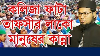 কলিজা ফা*টা তাফসীর লাকো মানুষের কান্না || delwar hussain tahirpuri Waz 2019