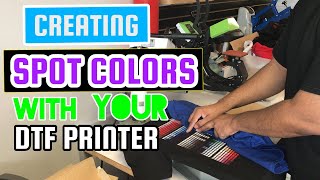 MINIMIZING WASTE & CREATING SPOT COLORS WITH DTF PRINTING