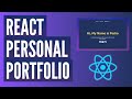 Code and Deploy A React Portfolio - React Personal Portfolio Website