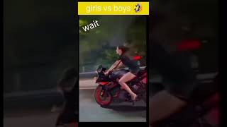 girls😍 versus boy ladki versus😱 Ladka women status😎 video bike race video attitude boy #shorts
