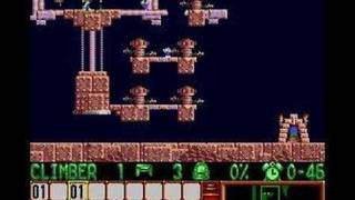 Lemmings - Sunsoft Level 1 Solution